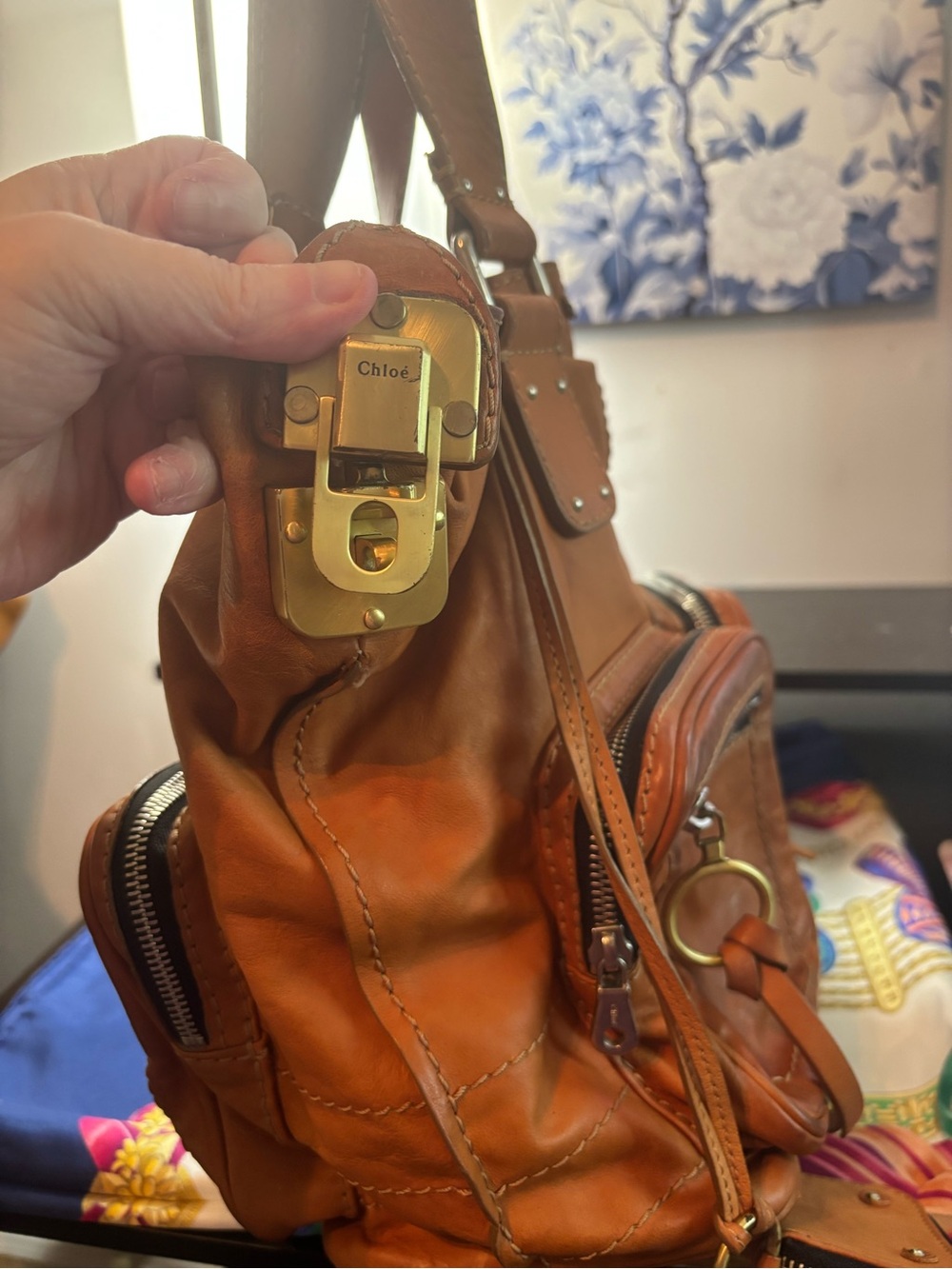 Authentic Chloé Vintage Betty Leather Shoulder Bag with Matching Coin Purse EUC - Picture 4 of 11